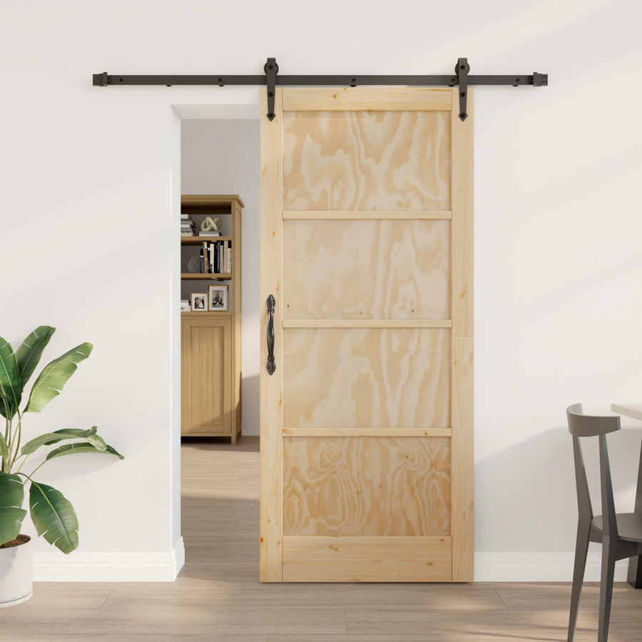Schuifdeur ORKDAL Naturel en Zwart 86 x 198,5 cm
