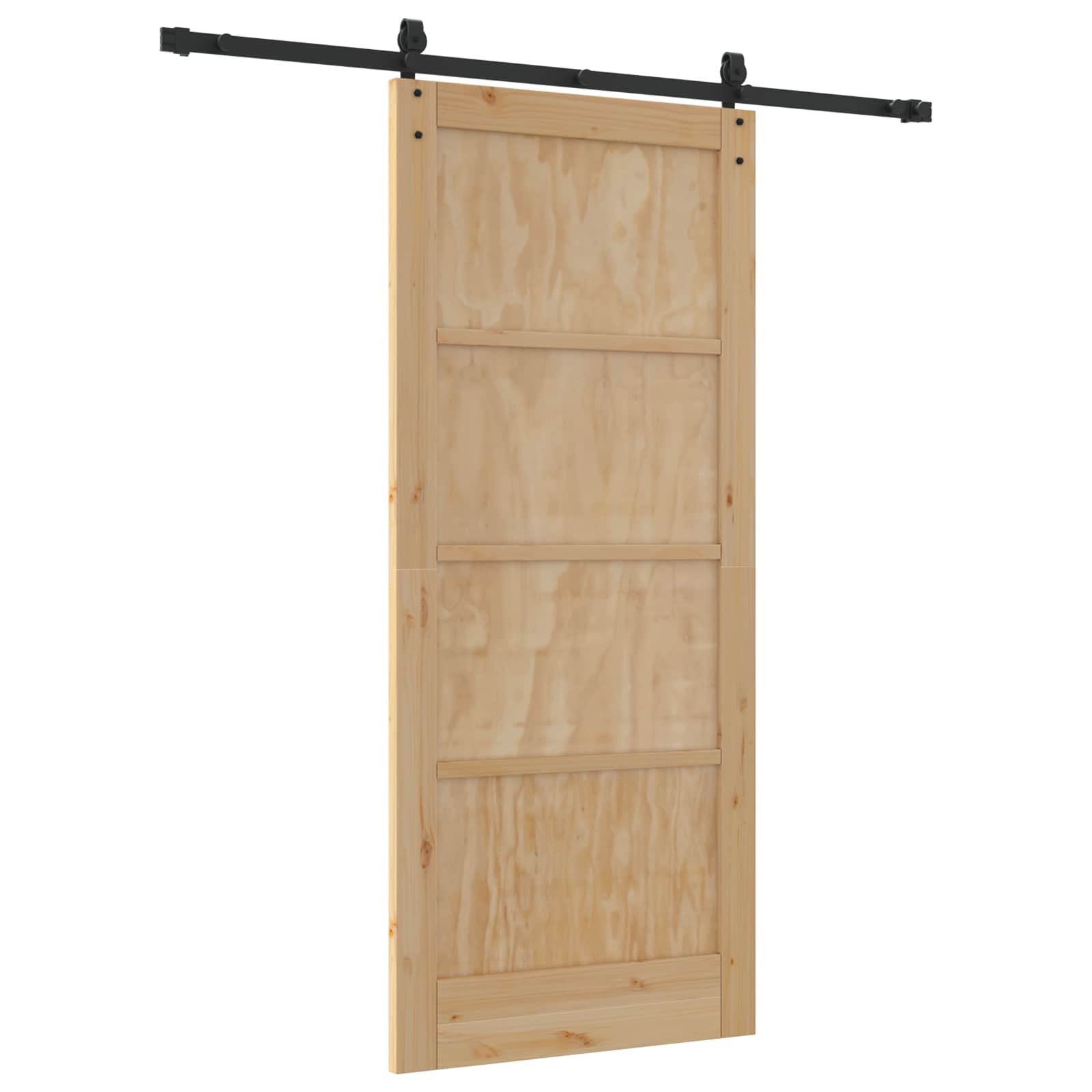 Schuifdeur ORKDAL Naturel en Zwart 86 x 198,5 cm
