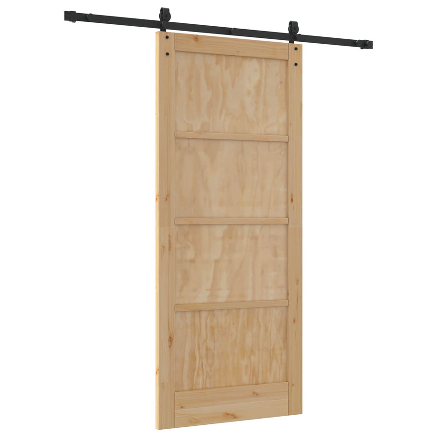 Schuifdeur ORKDAL Naturel en Zwart 86 x 198,5 cm