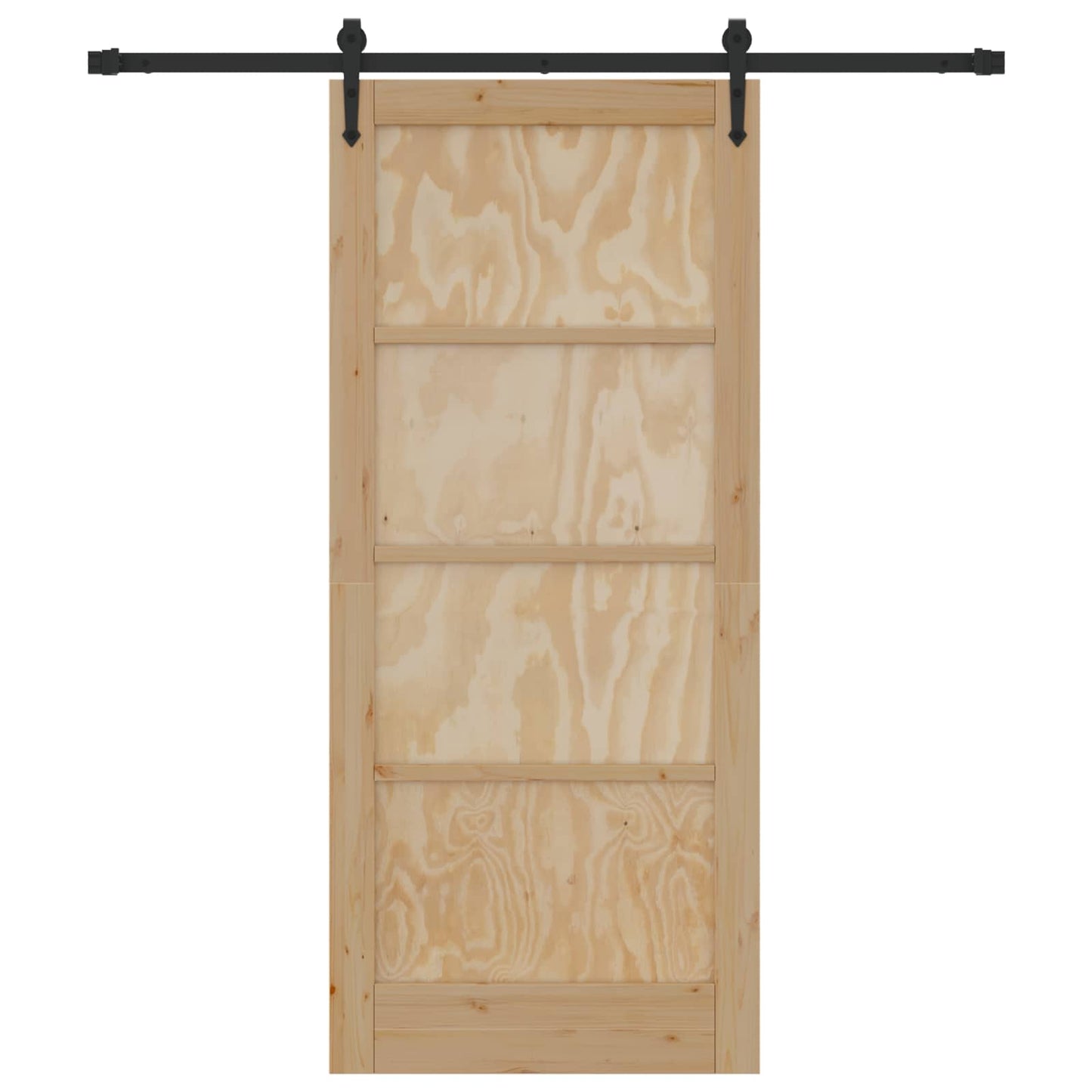 Schuifdeur ORKDAL Naturel en Zwart 86 x 198,5 cm