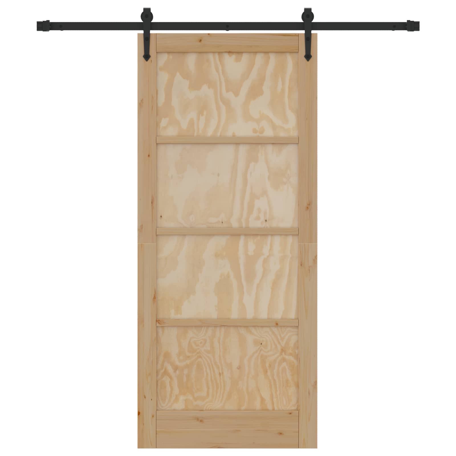 Schuifdeur ORKDAL Naturel en Zwart 86 x 198,5 cm