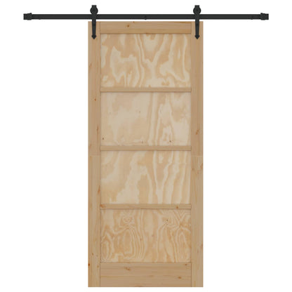 Schuifdeur ORKDAL Naturel en Zwart 86 x 198,5 cm