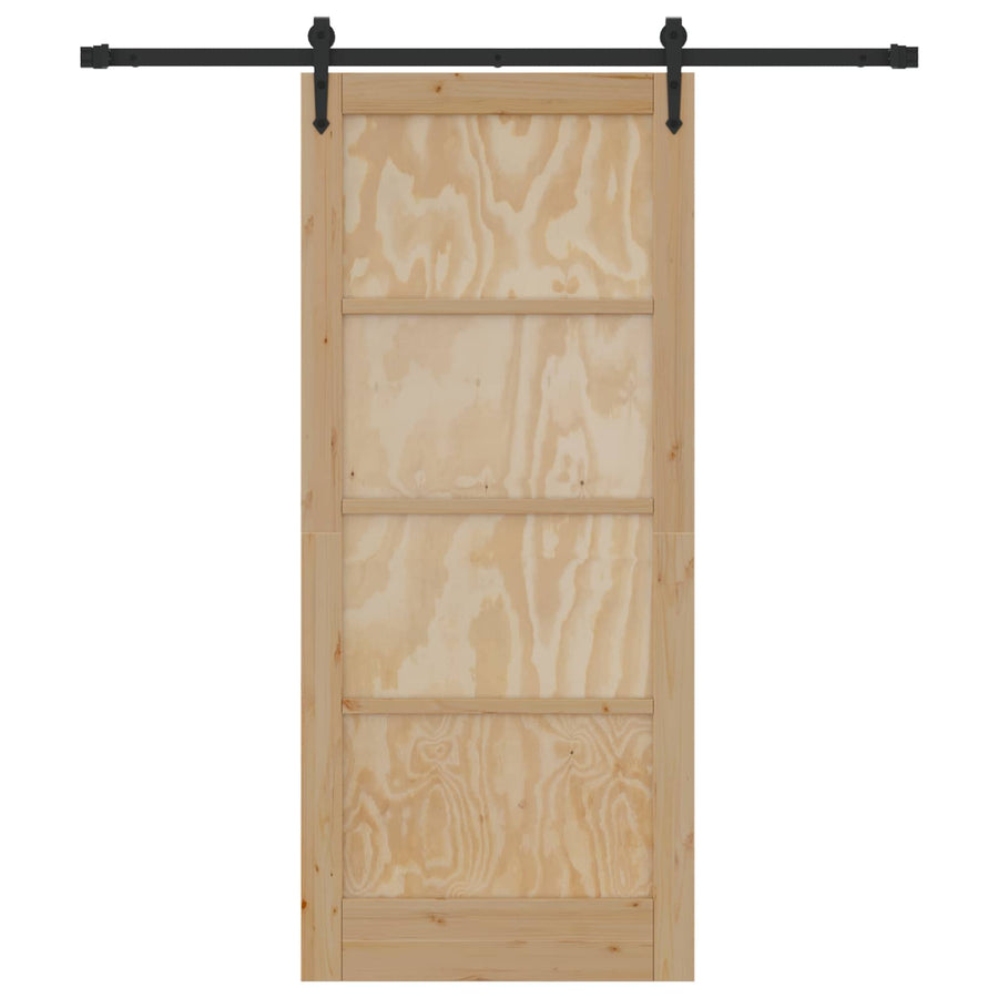Schuifdeur ORKDAL Naturel en Zwart 86 x 198,5 cm