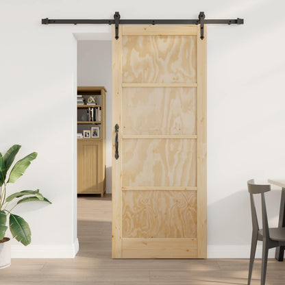 Schuifdeur ORKDAL Naturel en Zwart 86 x 211 cm