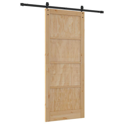 Schuifdeur ORKDAL Naturel en Zwart 86 x 211 cm