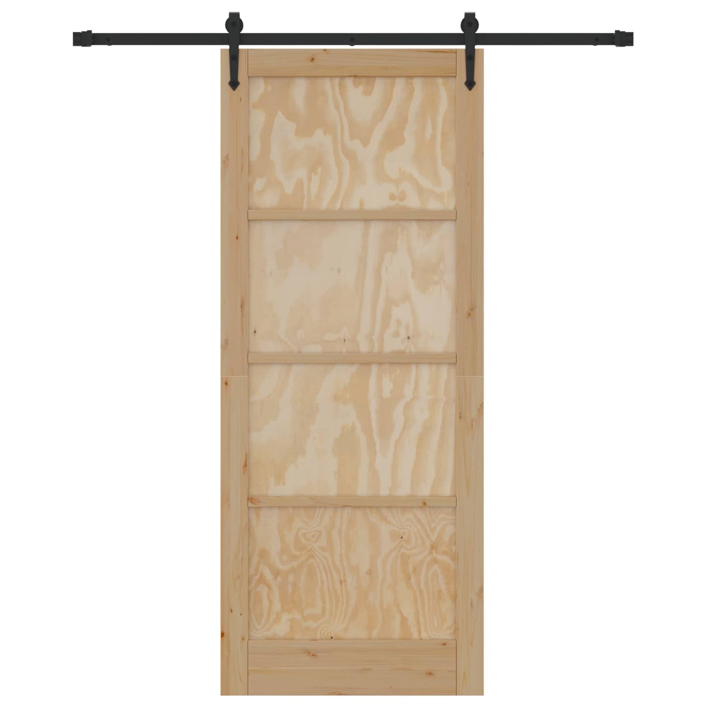 Schuifdeur ORKDAL Naturel en Zwart 86 x 211 cm