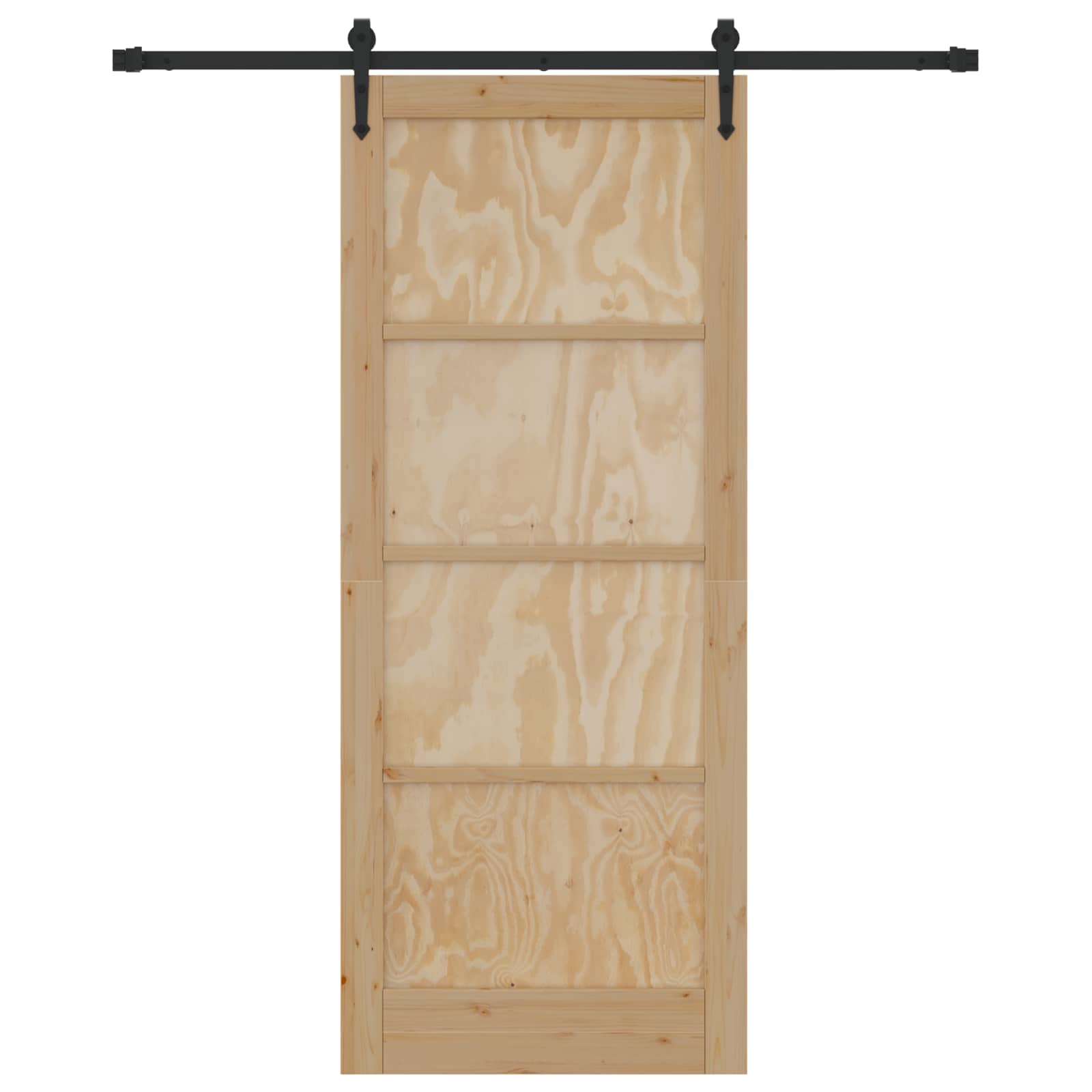 Schuifdeur ORKDAL Naturel en Zwart 86 x 211 cm