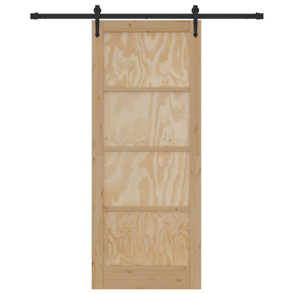Schuifdeur ORKDAL Naturel en Zwart 86 x 211 cm