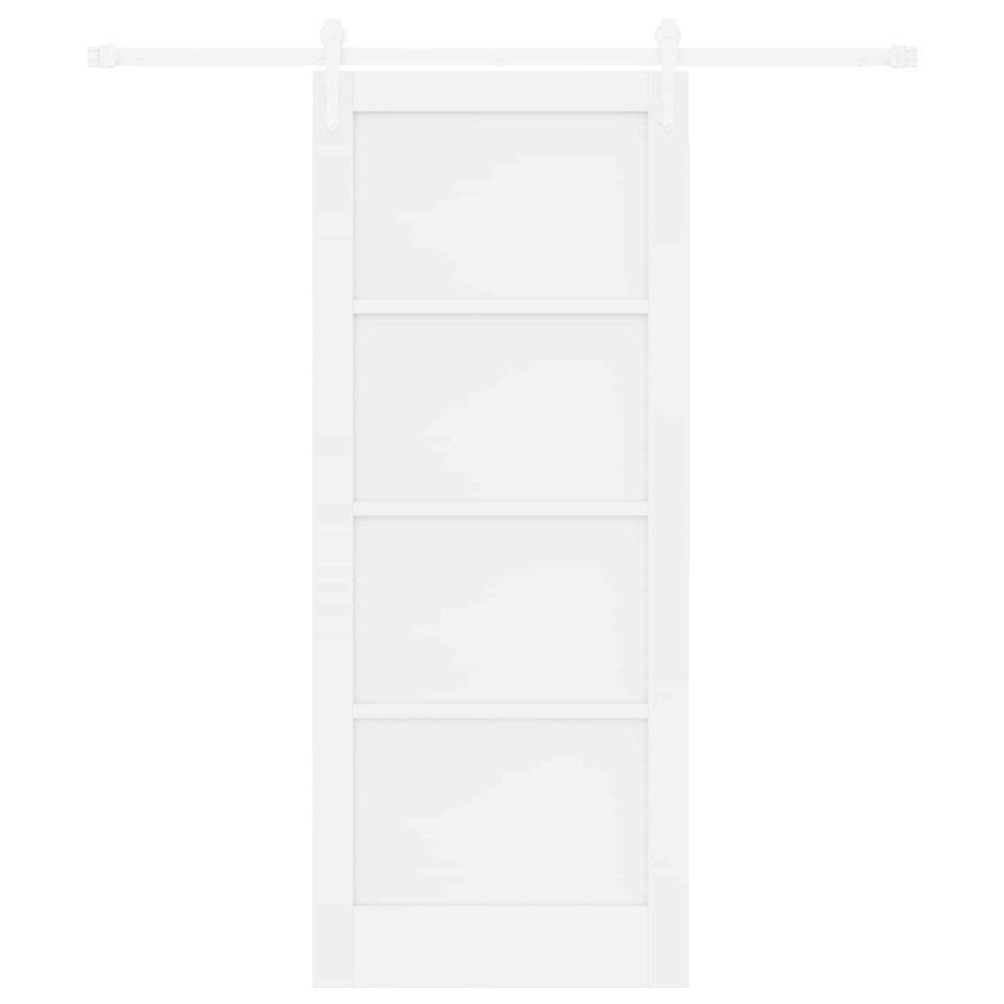 Schuifdeur ORKDAL Wit 83 x 202 cm Massief grenenhout
