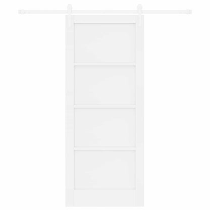 Schuifdeur ORKDAL Wit 83 x 202 cm Massief grenenhout