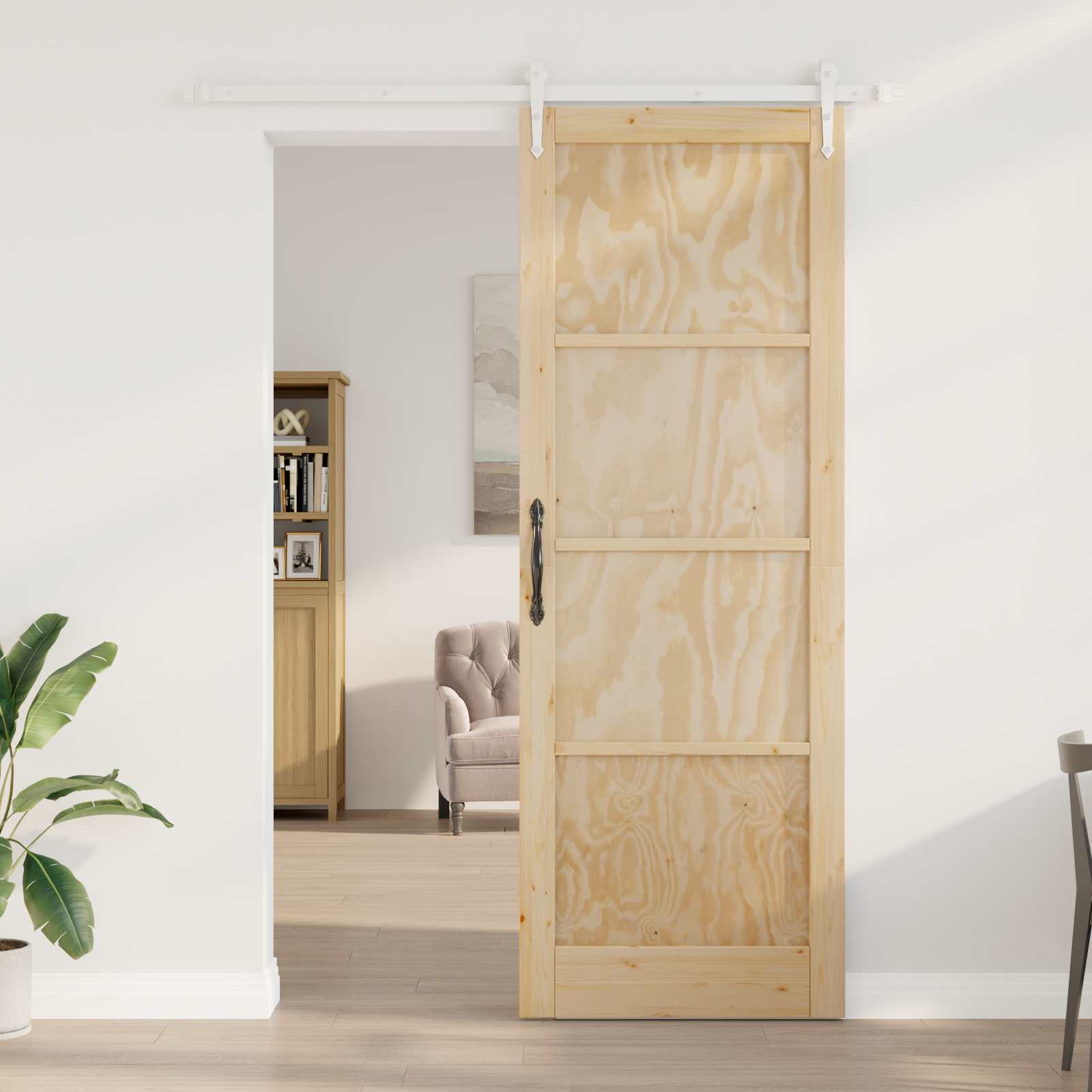 Schuifdeur ORKDAL Natuurlijk en Wit 83 x 232 cm