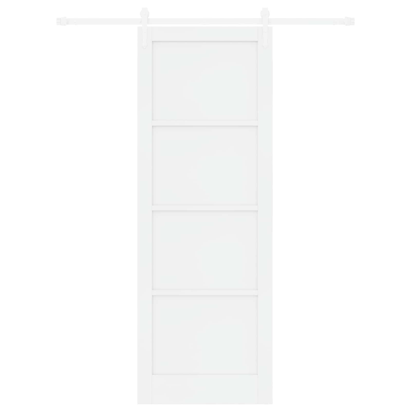 Schuifdeur ORKDAL Wit 83 x 232 cm Massief grenenhout