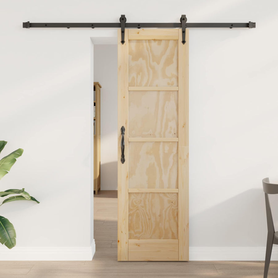 Schuifdeur ORKDAL Naturel en Zwart 61 x 198,5 cm
