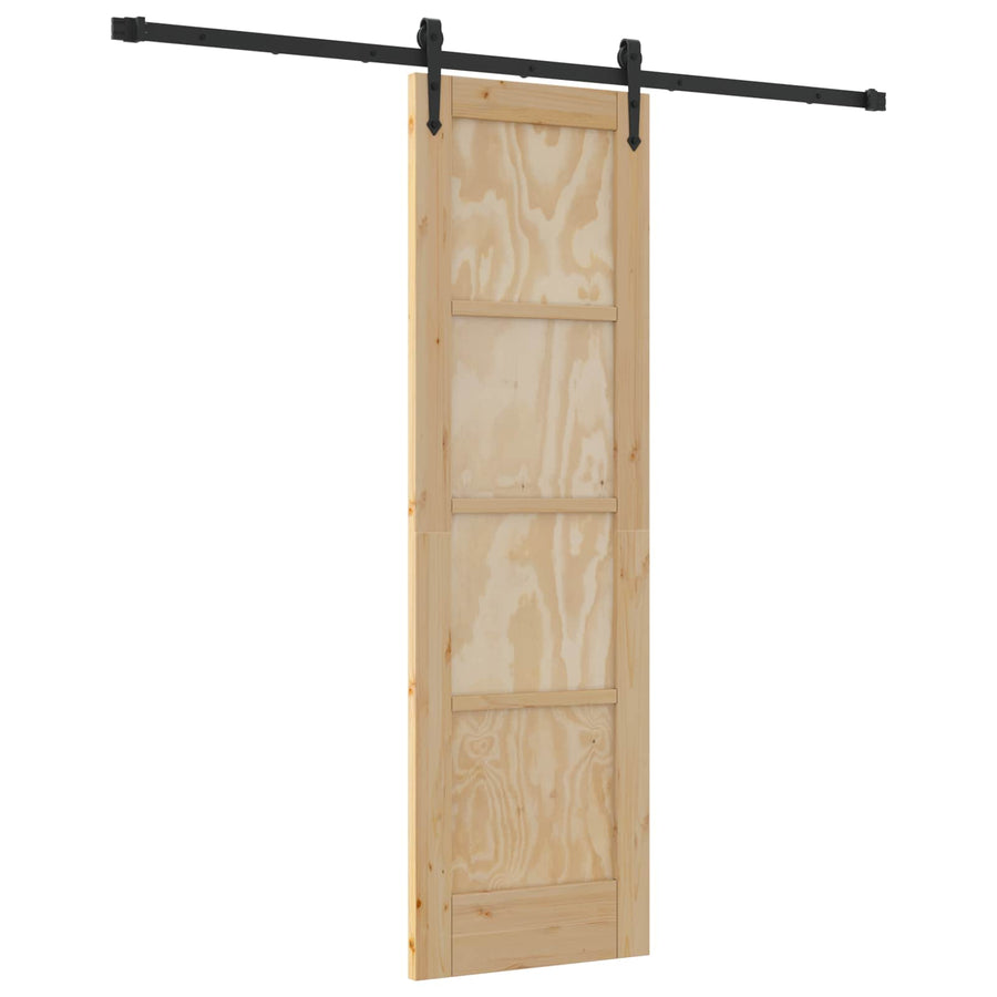 Schuifdeur ORKDAL Naturel en Zwart 61 x 198,5 cm