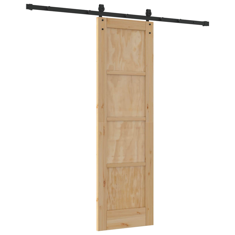 Schuifdeur ORKDAL Naturel en Zwart 61 x 198,5 cm