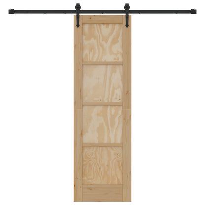 Schuifdeur ORKDAL Naturel en Zwart 61 x 198,5 cm