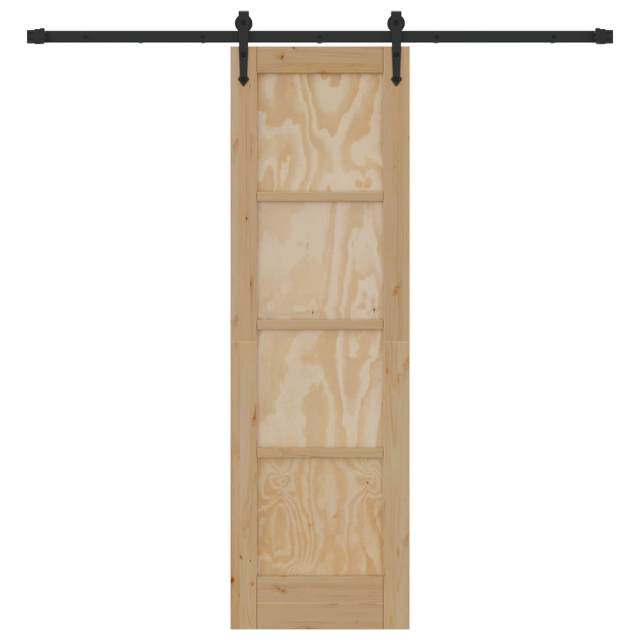 Schuifdeur ORKDAL Naturel en Zwart 61 x 198,5 cm