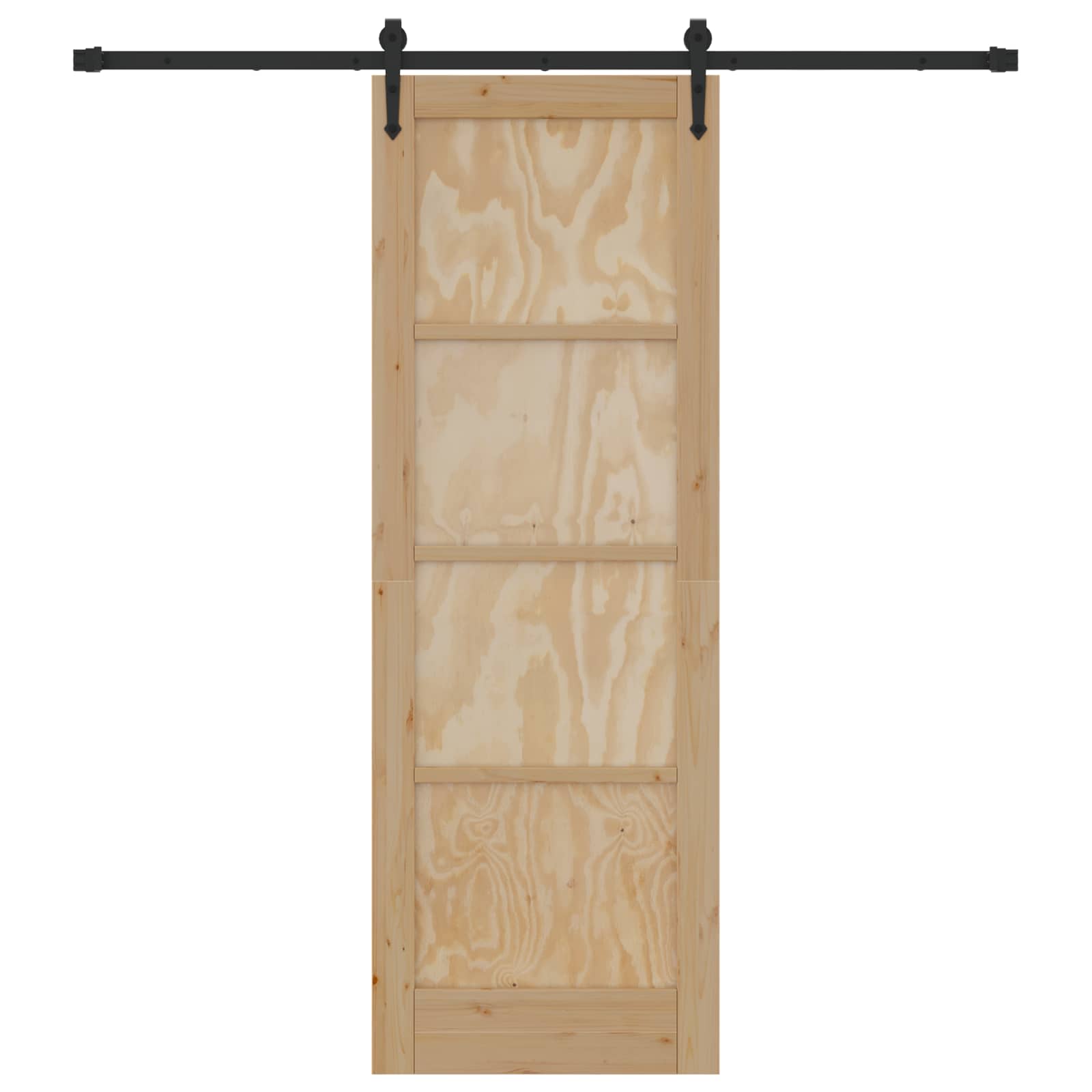 Schuifdeur ORKDAL Naturel en Zwart 73,5 x 211 cm