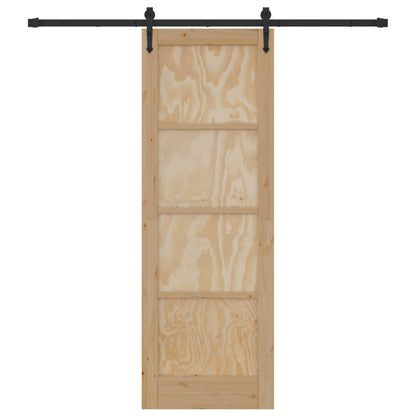 Schuifdeur ORKDAL Naturel en Zwart 73,5 x 211 cm