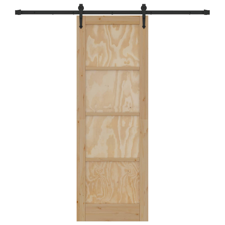 Schuifdeur ORKDAL Naturel en Zwart 73,5 x 211 cm
