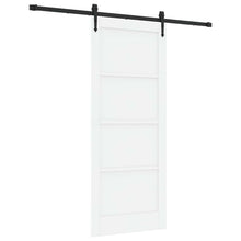 Schuifdeur ORKDAL Wit en zwart 83 x 202 cm Massief grenenhout