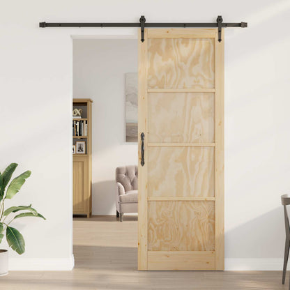 Schuifdeur ORKDAL Naturel en Zwart 83 x 232 cm