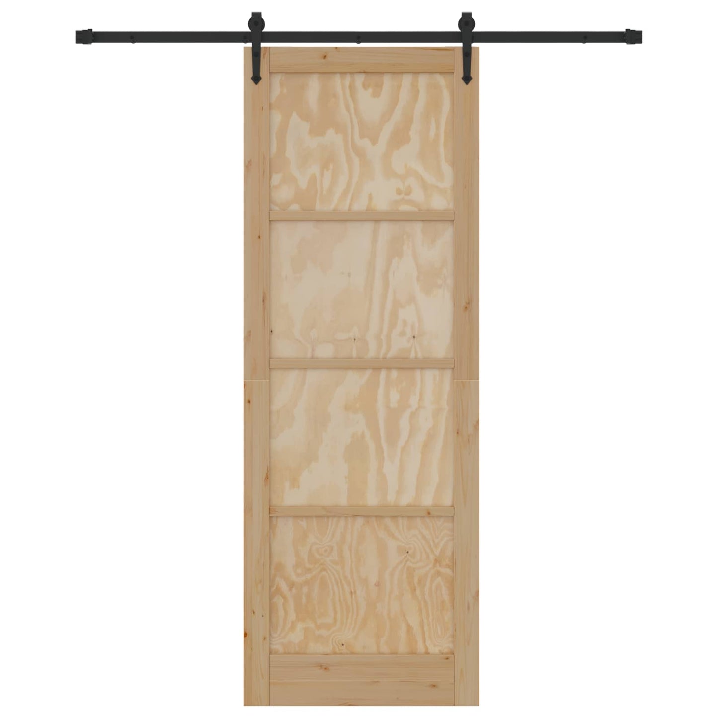 Schuifdeur ORKDAL Naturel en Zwart 83 x 232 cm
