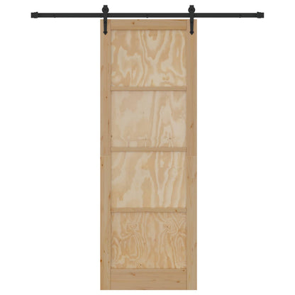 Schuifdeur ORKDAL Naturel en Zwart 83 x 232 cm