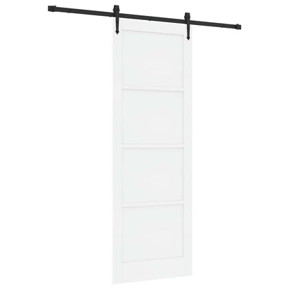 Schuifdeur ORKDAL Wit en zwart 83 x 232 cm Massief grenenhout