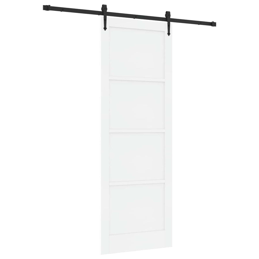 Schuifdeur ORKDAL Wit en zwart 83 x 232 cm Massief grenenhout