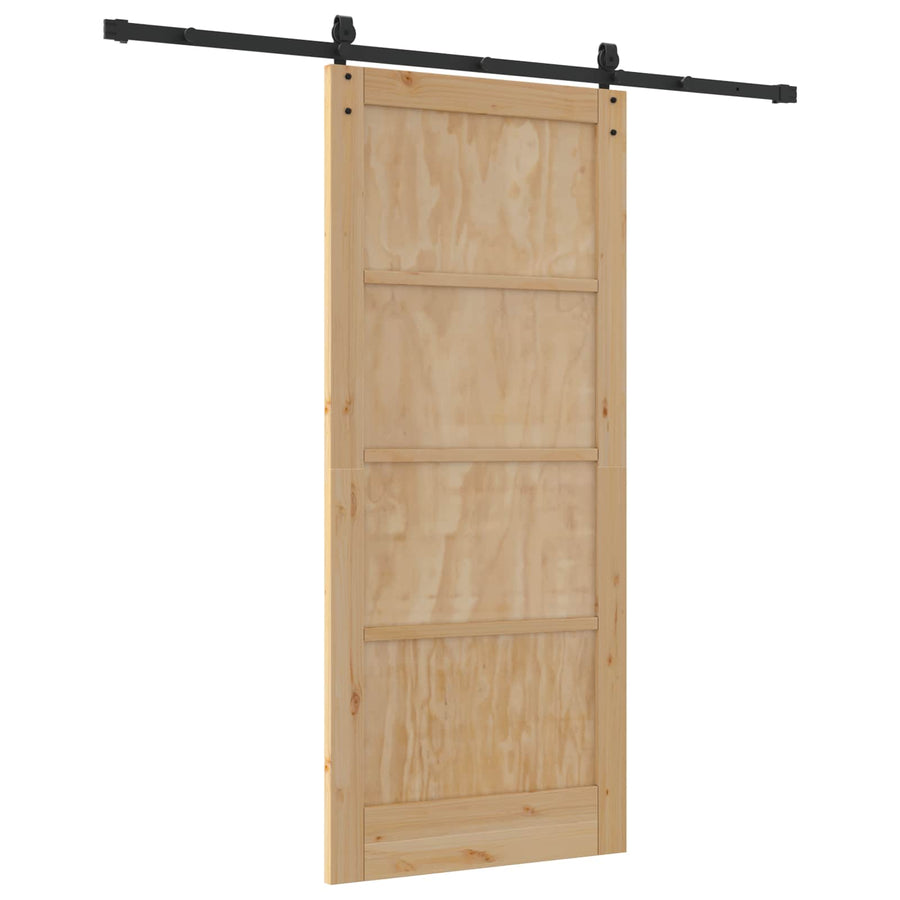 Schuifdeur ORKDAL Naturel en Zwart 86 x 198,5 cm
