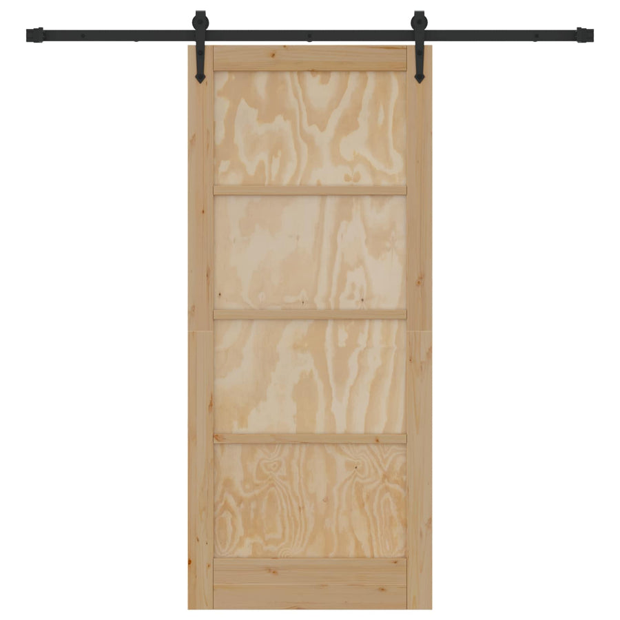 Schuifdeur ORKDAL Naturel en Zwart 86 x 198,5 cm