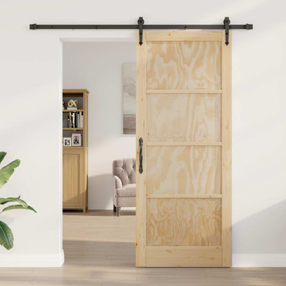 Schuifdeur ORKDAL Naturel en Zwart 86 x 211 cm