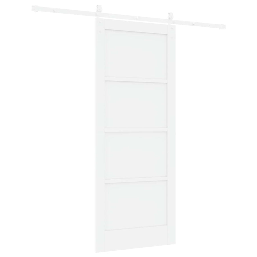 Schuifdeur ORKDAL Wit 83 x 202 cm Massief grenenhout