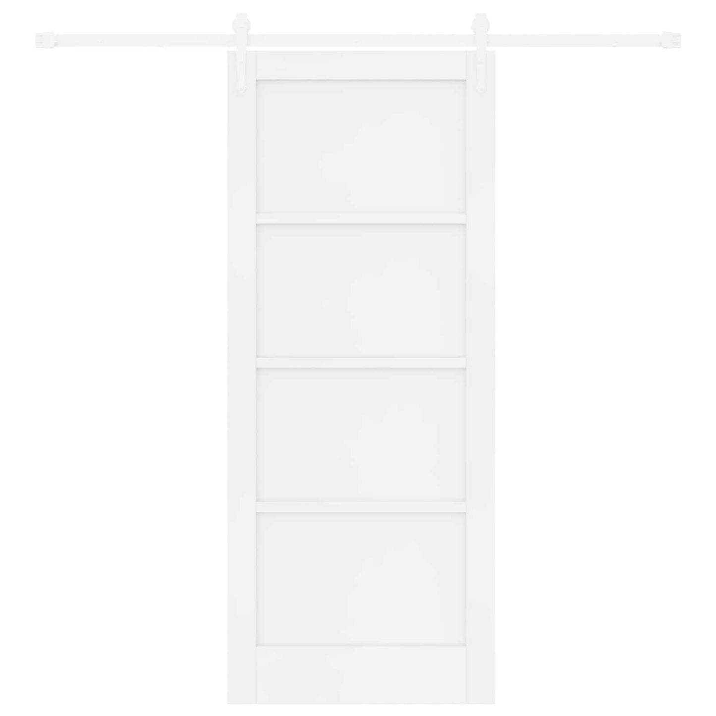 Schuifdeur ORKDAL Wit 83 x 202 cm Massief grenenhout