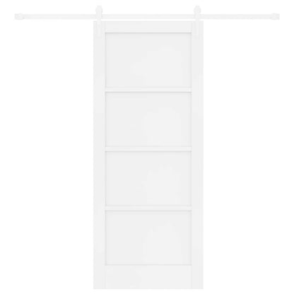 Schuifdeur ORKDAL Wit 83 x 202 cm Massief grenenhout