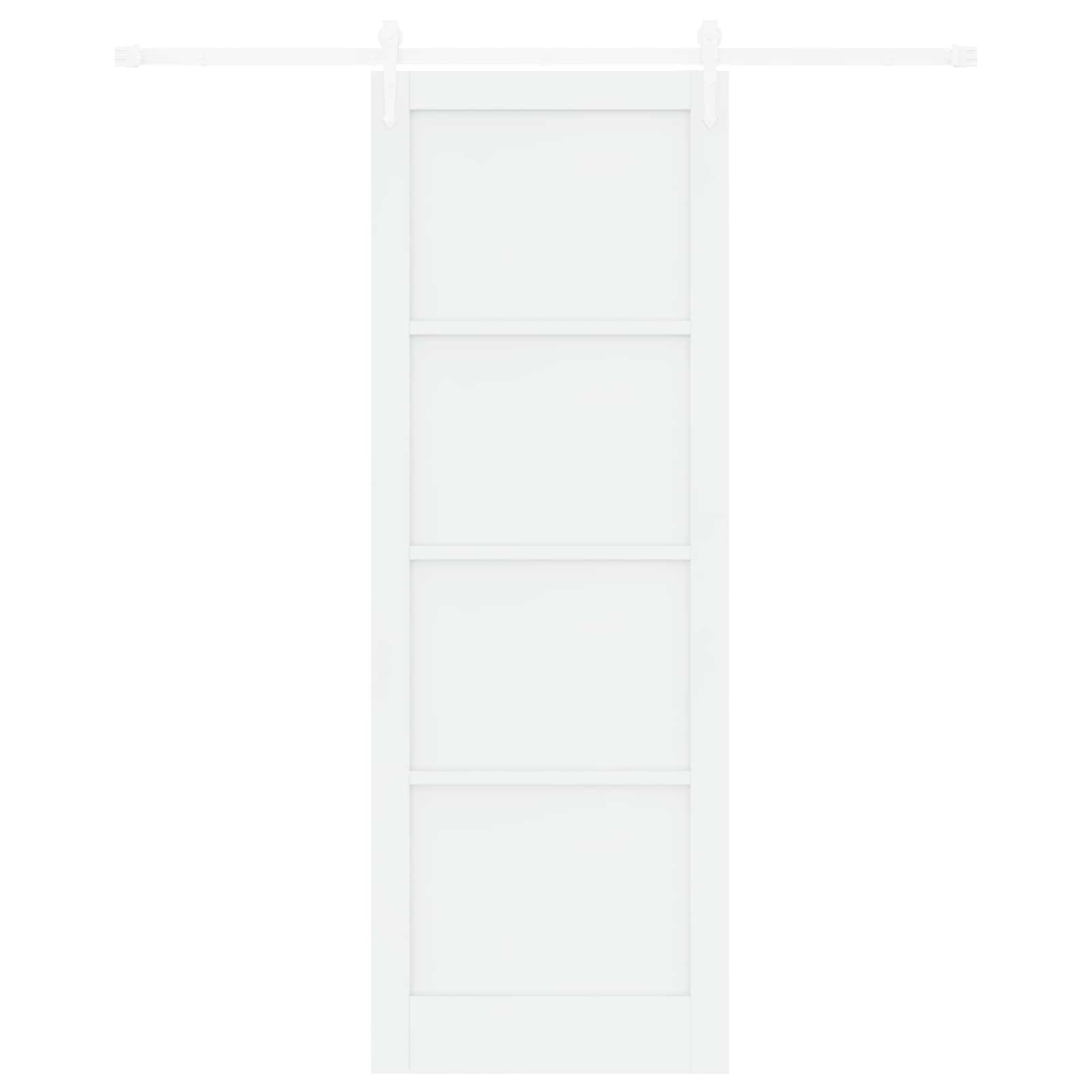 Schuifdeur ORKDAL Wit 83 x 232 cm Massief grenenhout