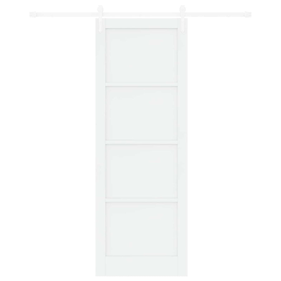 Schuifdeur ORKDAL Wit 83 x 232 cm Massief grenenhout