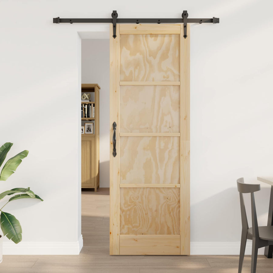 Schuifdeur ORKDAL Naturel 73,5 x 211 cm Massief grenenhout