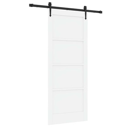 Schuifdeur ORKDAL Wit 83 x 202 cm Massief grenenhout