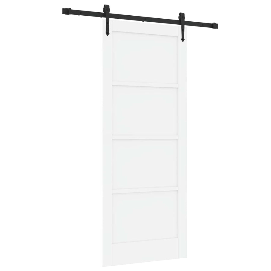 Schuifdeur ORKDAL Wit 83 x 202 cm Massief grenenhout