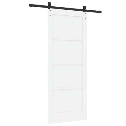 Schuifdeur ORKDAL Wit 83 x 202 cm Massief grenenhout
