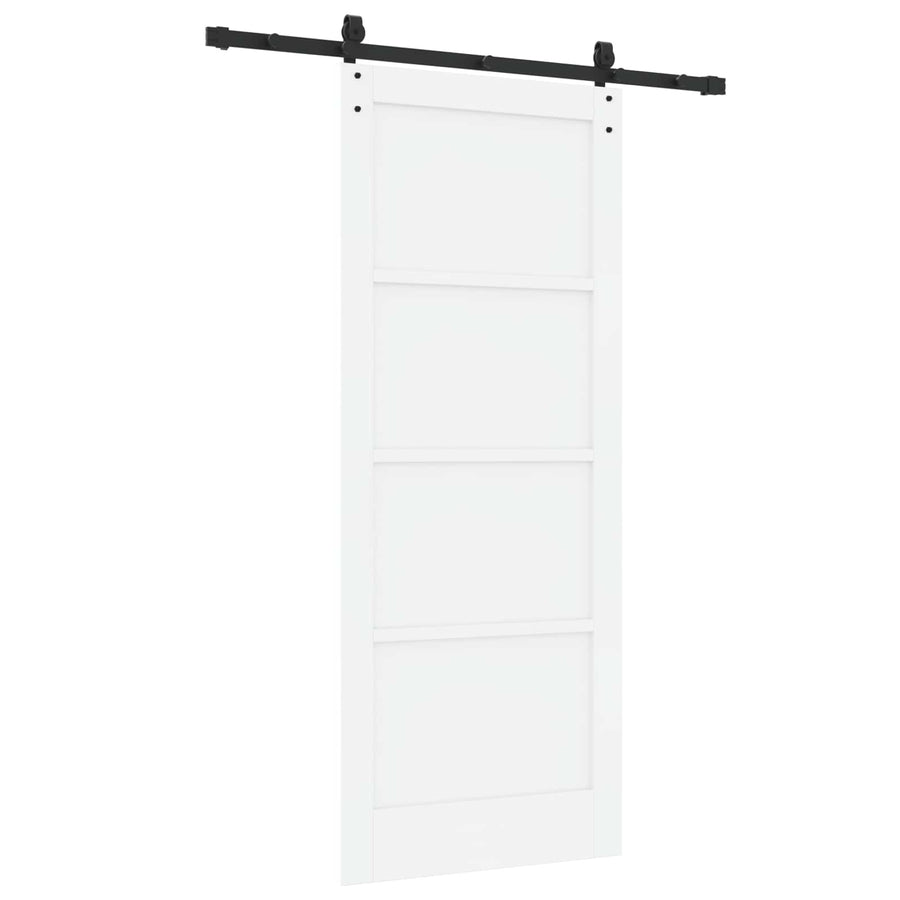 Schuifdeur ORKDAL Wit 83 x 202 cm Massief grenenhout