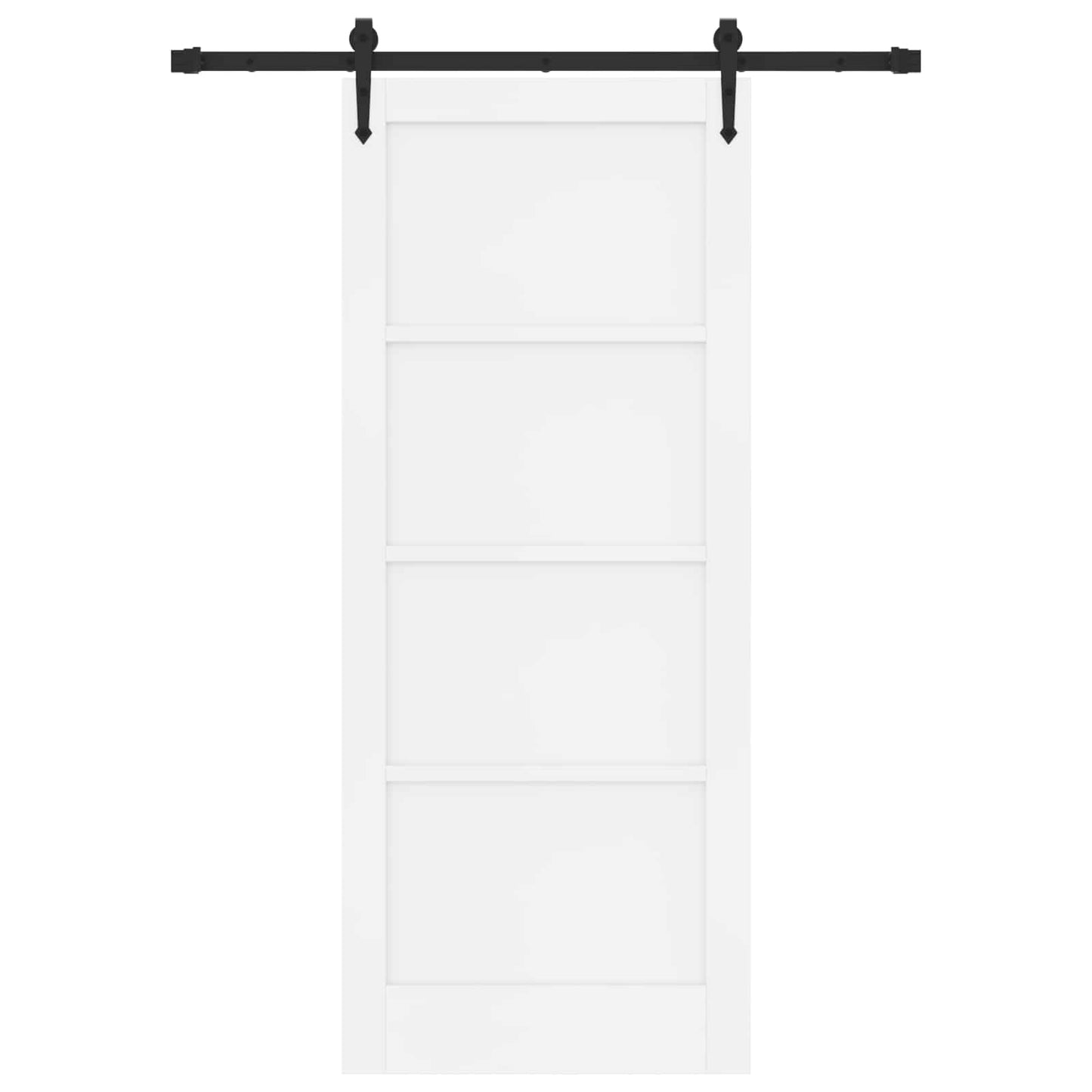 Schuifdeur ORKDAL Wit 83 x 202 cm Massief grenenhout