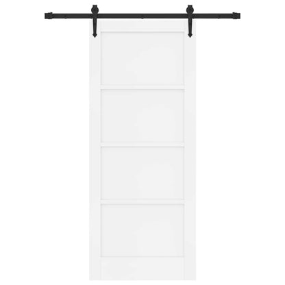 Schuifdeur ORKDAL Wit 83 x 202 cm Massief grenenhout