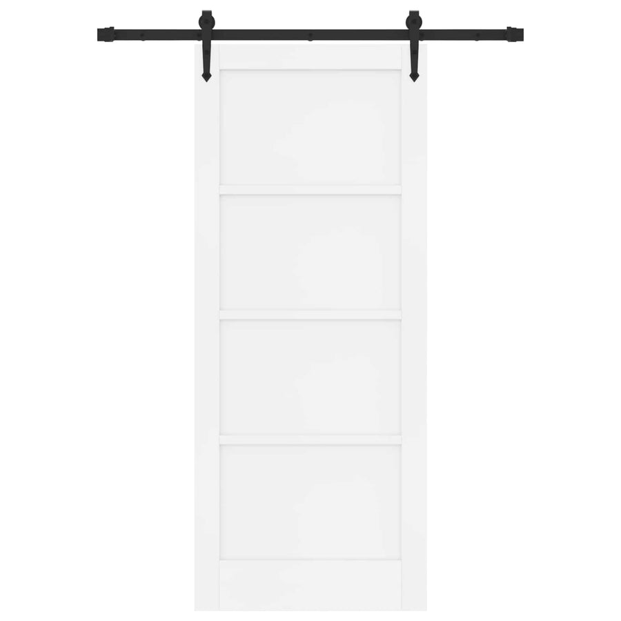 Schuifdeur ORKDAL Wit 83 x 202 cm Massief grenenhout