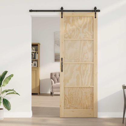 Schuifdeur ORKDAL Naturel 83 x 232 cm Massief grenenhout
