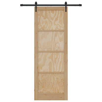 Schuifdeur ORKDAL Naturel 83 x 232 cm Massief grenenhout