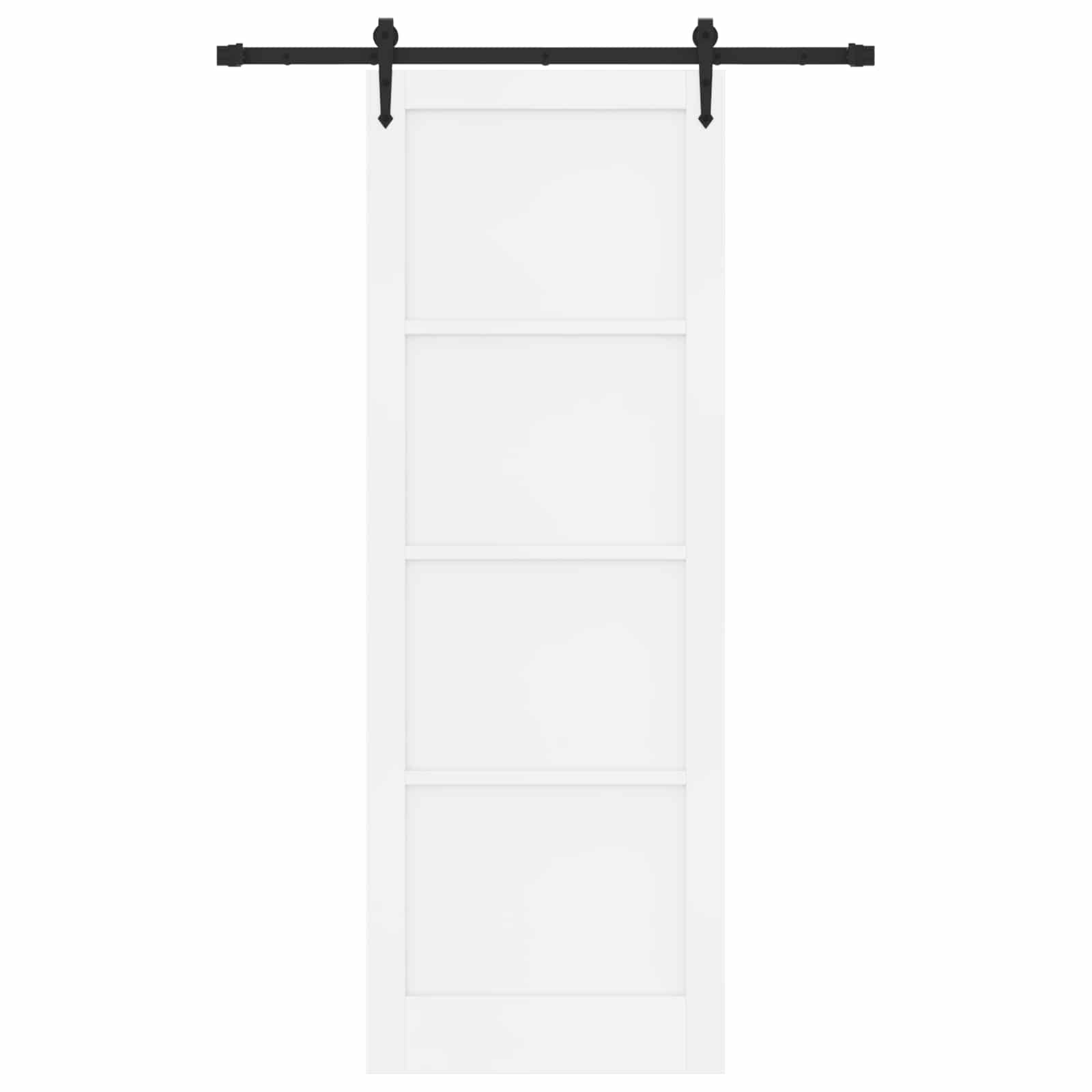 Schuifdeur ORKDAL Wit 83 x 232 cm Massief grenenhout