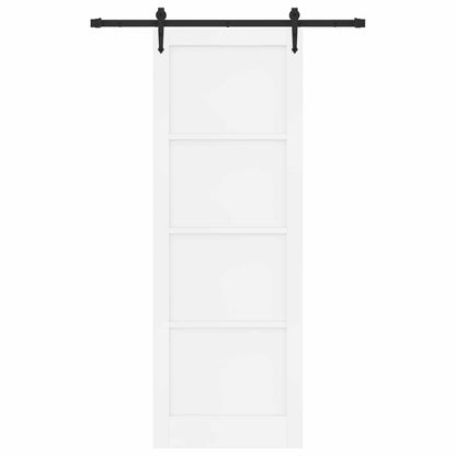 Schuifdeur ORKDAL Wit 83 x 232 cm Massief grenenhout